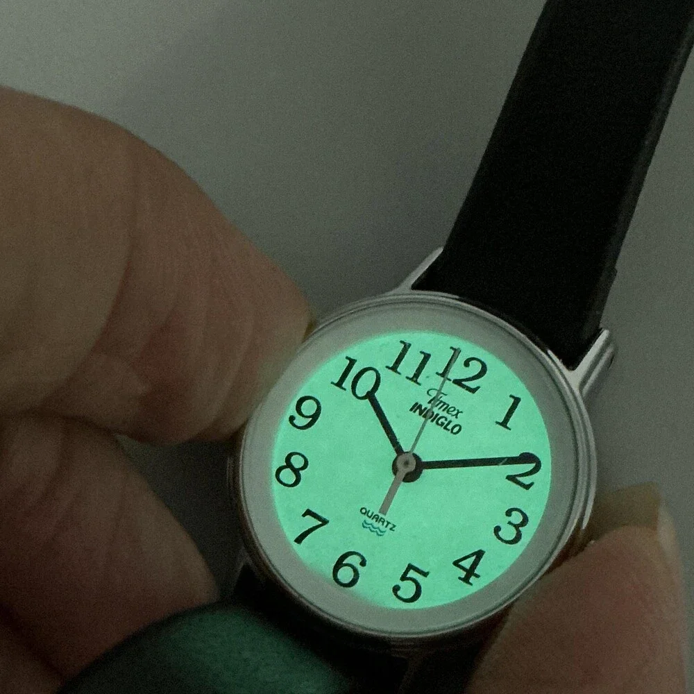Vintage Timex Easy Reader Indiglo Womens Watch 23mm Leather New Battery